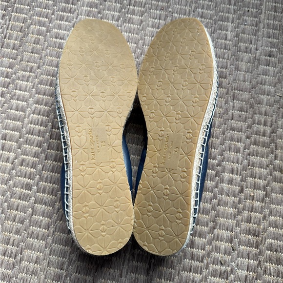 Kate Spade Navy Blue Espadrille Slip-On Flats Women’s Size 7.5 - Picture 5 of 5